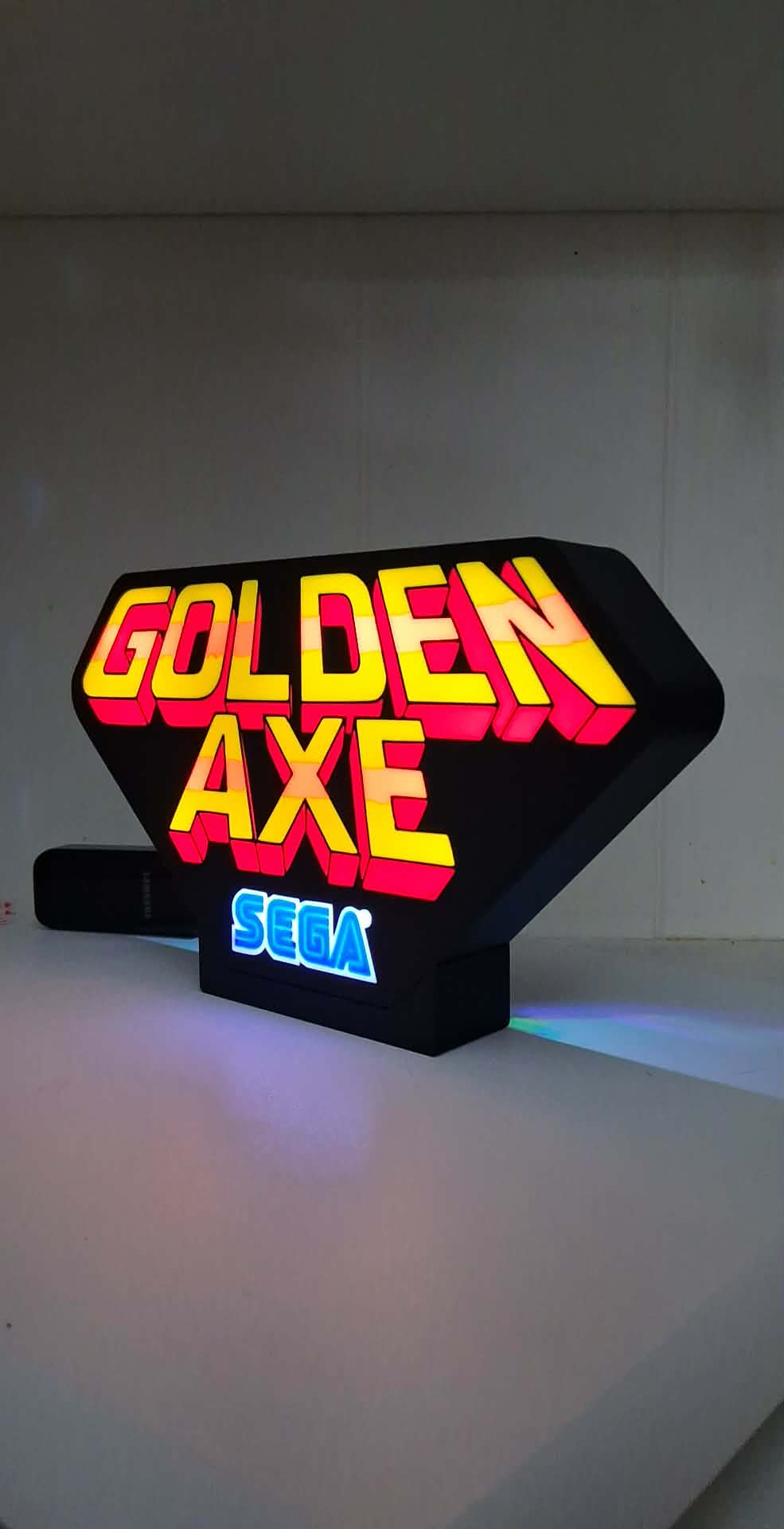 Golden Axe Light Box LED light box – custom 3D printed – Lit Layer Creations
